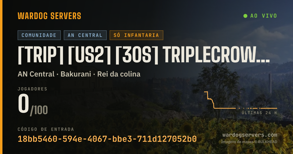 Banner de status ao vivo de [TRIP] [US2] [30s] triplecrown.gg | LIVE LEADERBOARD