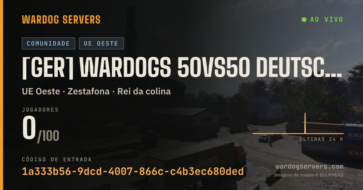 Banner de status ao vivo de [GER] WARDOGS 50vs50 DEUTSCH ZENIAL.NET