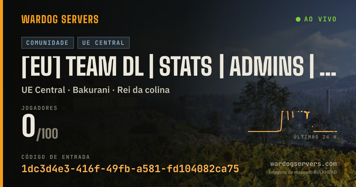 Banner de status ao vivo de [EU] TEAM DL | STATS | ADMINS | SERVEURS.TEAMDL.FR