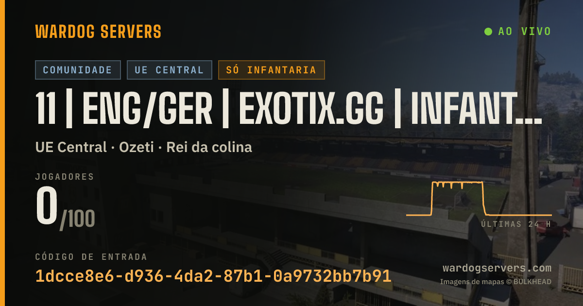 Banner de status ao vivo de 11 | ENG/GER | EXOTIX.GG | INFANTRY | 00-00-00