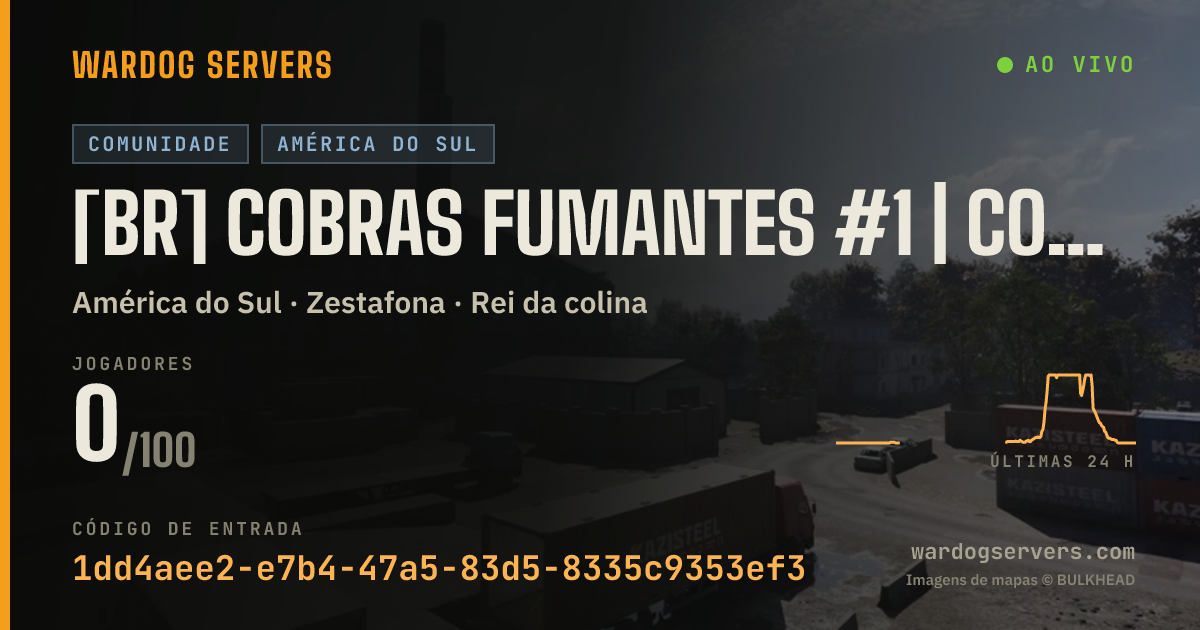 Banner de status ao vivo de [BR] COBRAS FUMANTES #1 | cobrasfumantes.com