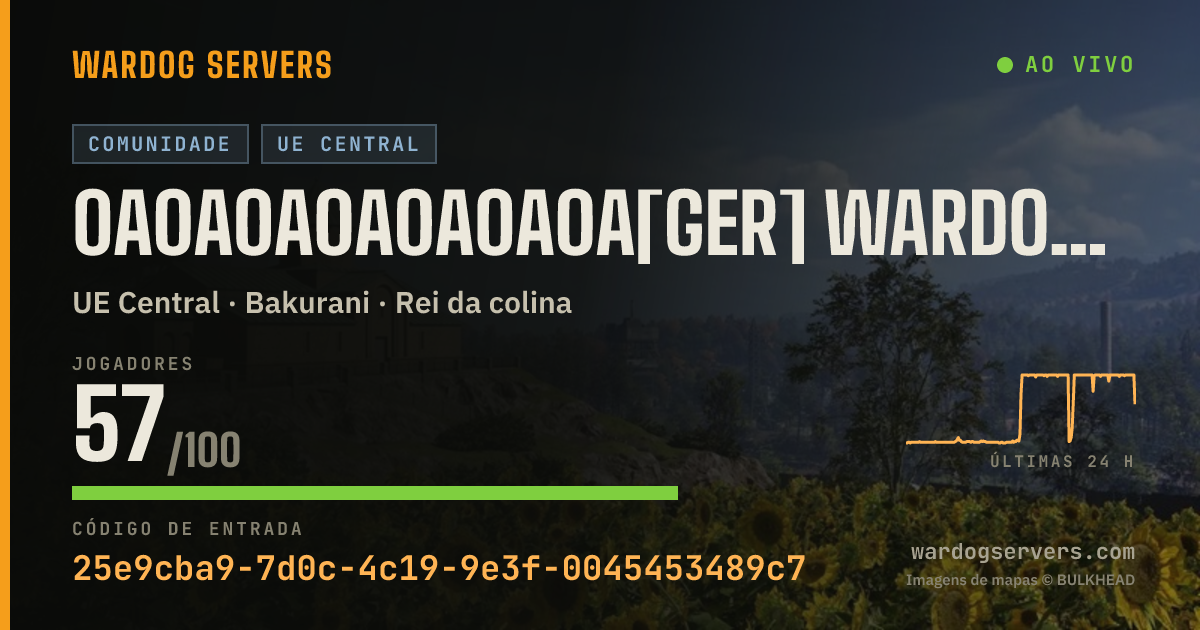 Banner de status ao vivo de 0A0A0A0A0A0A0A[GER] Wardogs LongerMatches discord.gg/Xan5xTtUqn