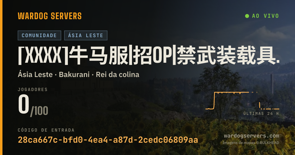 Banner de status ao vivo de [XXXX]牛马服|招OP|禁武装载具和榴弹|禁攻击圈外补给卡|暂时禁.50