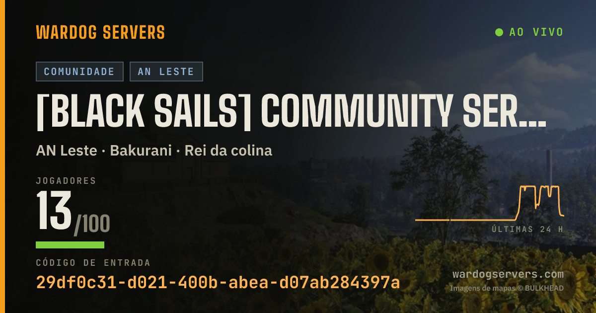 Banner de status ao vivo de [Black Sails] Community Server NA East #1
