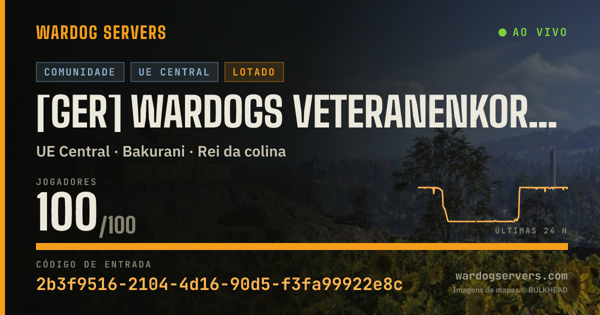 Banner de status ao vivo de [GER] Wardogs Veteranenkorps Live @ 20 Players