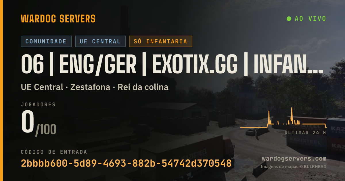 Banner de status ao vivo de 06 | ENG/GER | EXOTIX.GG | INFANTRY FAST | 00-00-00