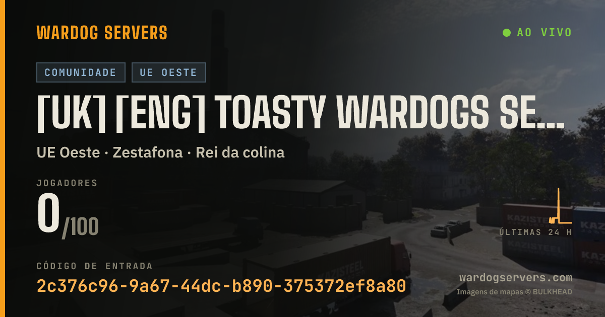 Banner de status ao vivo de [UK] [ENG] Toasty Wardogs Server