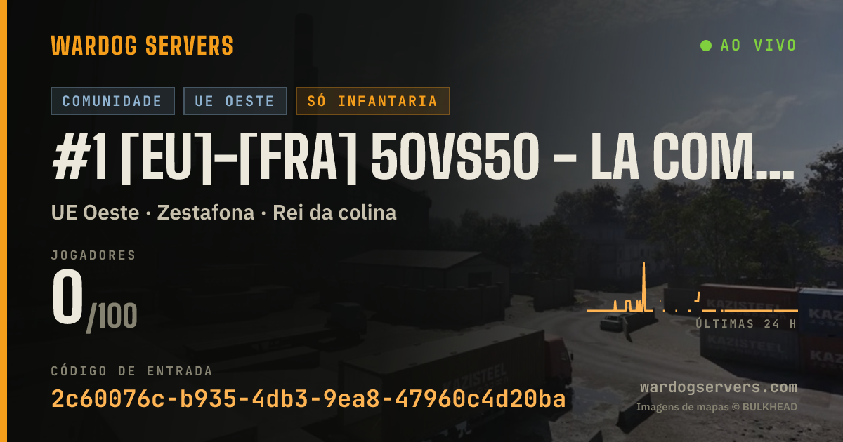 Banner de status ao vivo de #1 [EU]-[FRA] 50vs50 - La Compagnie Creole - Meteo / Infanterie