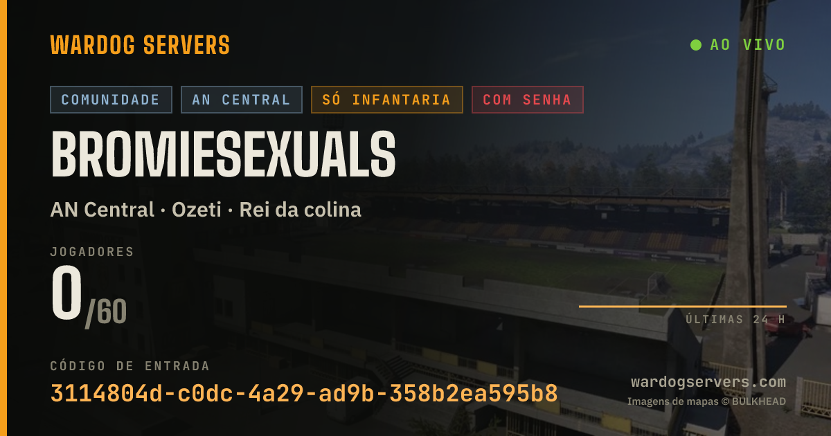 Banner de status ao vivo de Bromiesexuals