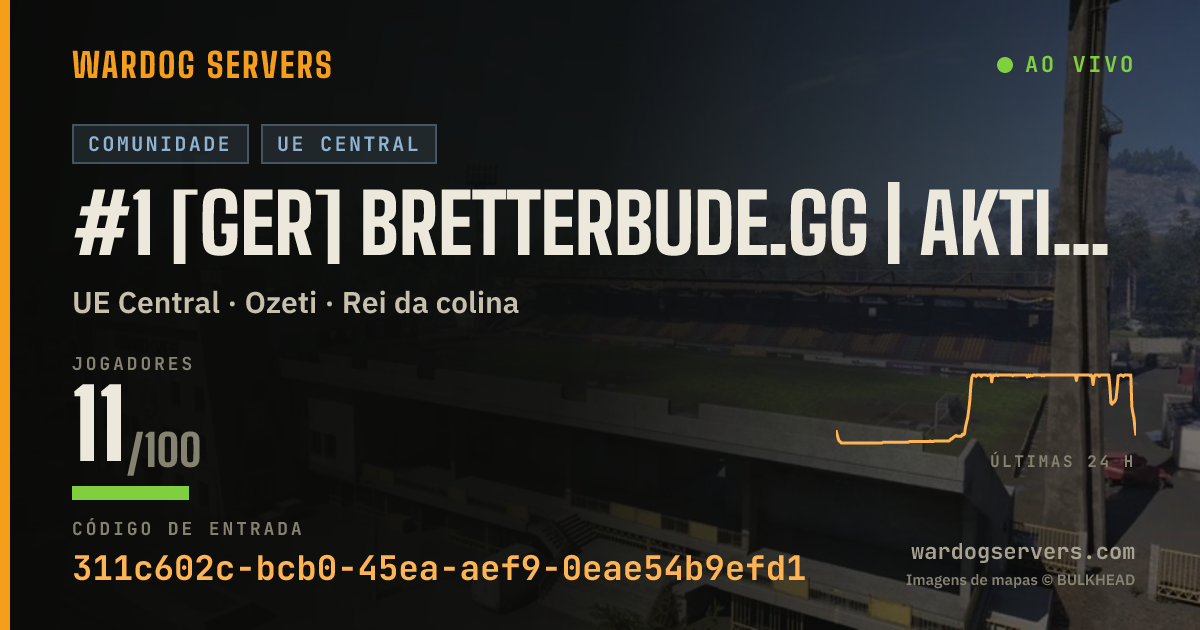 Banner de status ao vivo de #1 [GER] Bretterbude.gg | Aktive Admins