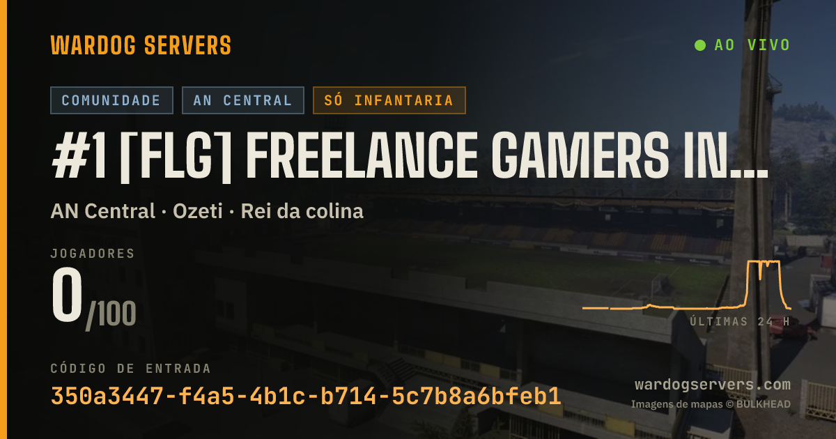 Banner de status ao vivo de #1 [FLG] Freelance Gamers Infantry Only | NA Central | Admin
