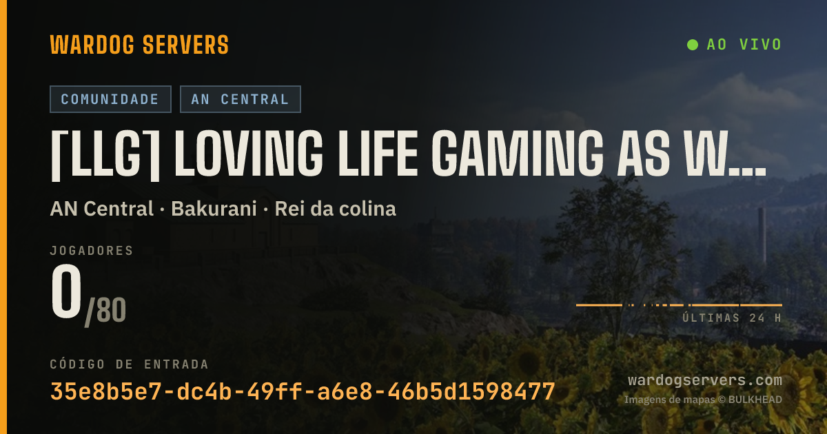 Banner de status ao vivo de [LLG] Loving Life Gaming as Wardogs