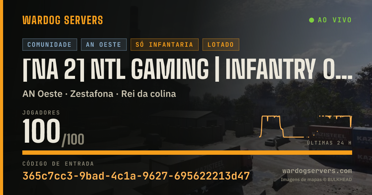 Banner de status ao vivo de [NA 2] NTL Gaming | Infantry Only | discord.gg/NTLGaming
