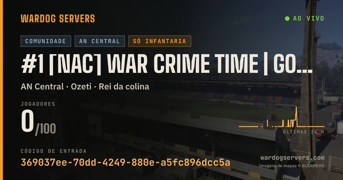 Banner de status ao vivo de #1 [NAC] WAR CRIME TIME | Good Beans • Bad Decisions