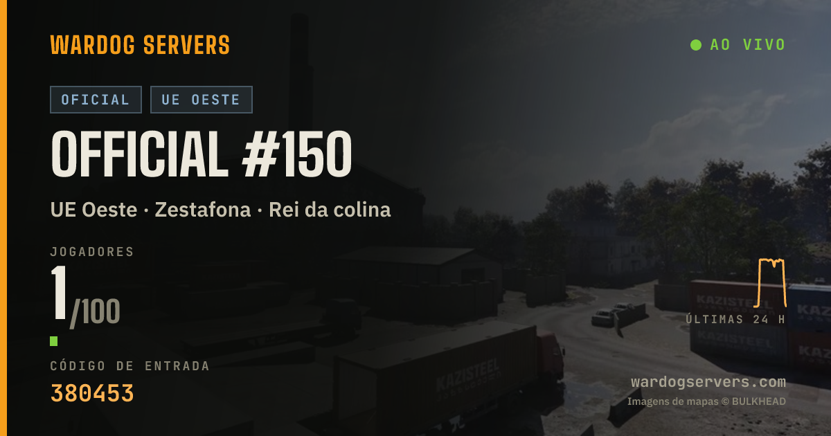 Banner de status ao vivo de Official #150