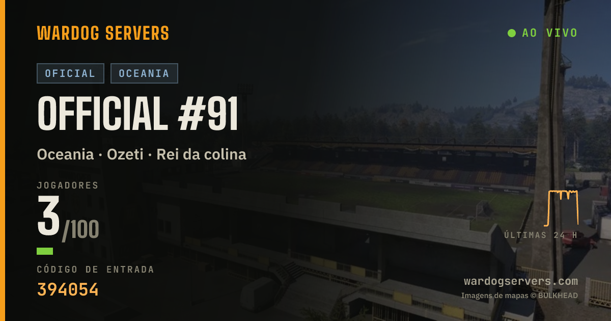 Banner de status ao vivo de Official #91