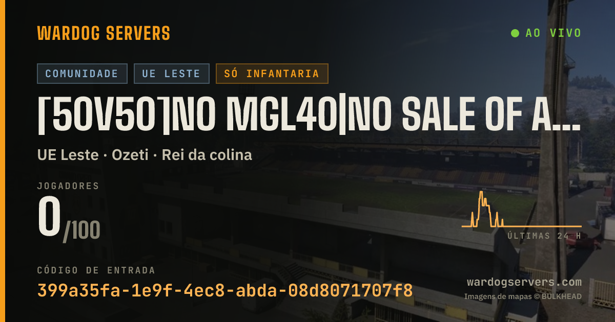 Banner de status ao vivo de [CSisBS][50v50]NO MGL40|NO SALE OF AMR50&IR