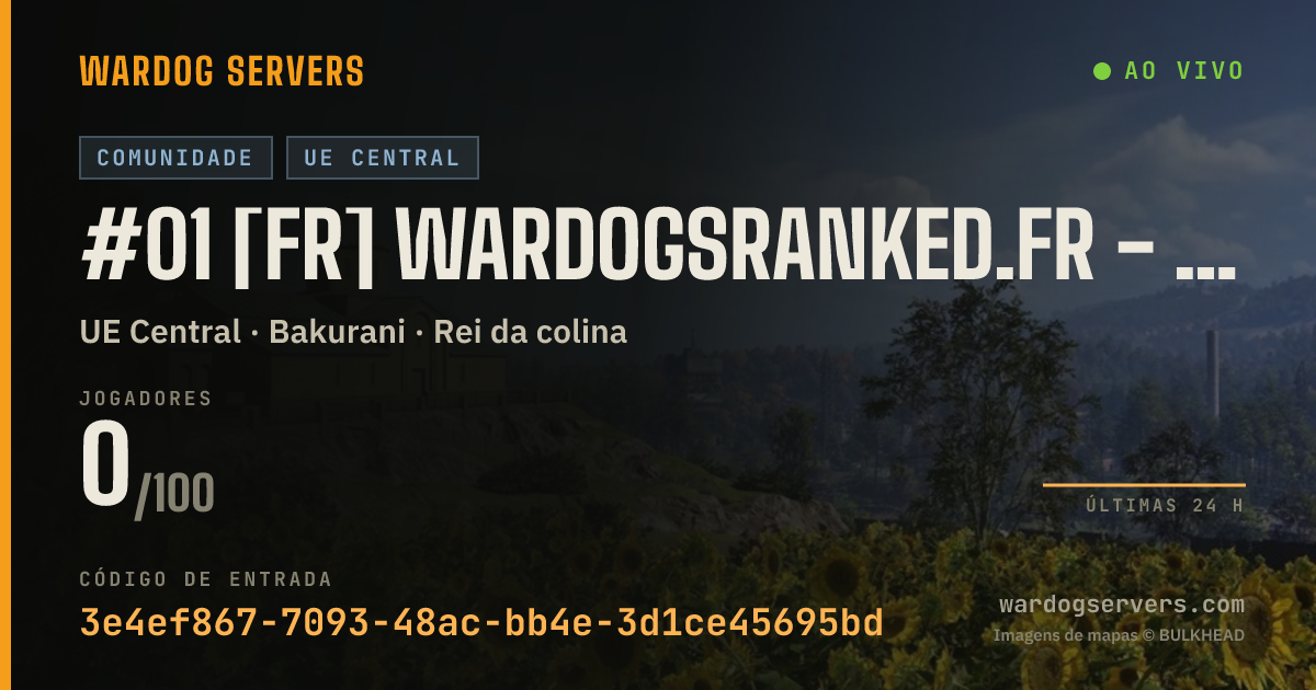 Banner de status ao vivo de #01 [FR] WardogsRanked.FR - discord.gg/a6WC8HCXG
