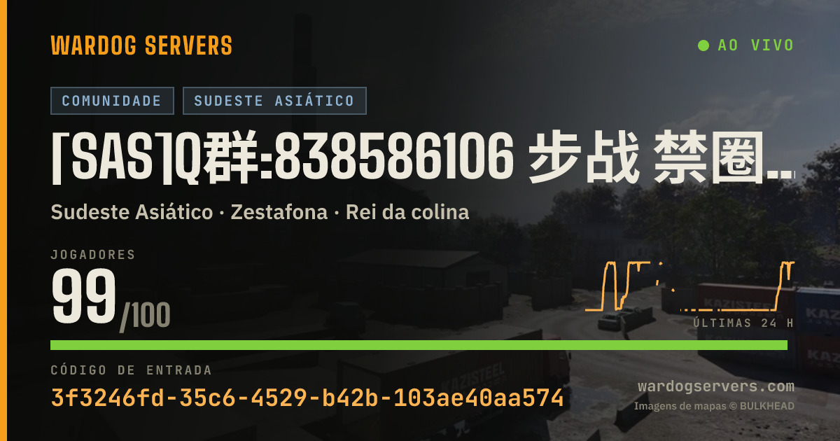 Banner de status ao vivo de [SAS]Q群:838586106 步战 禁圈外打架断补给|载具武器|机枪|连狙/狙|迫击炮|近防炮|榴弹手雷C4鸟