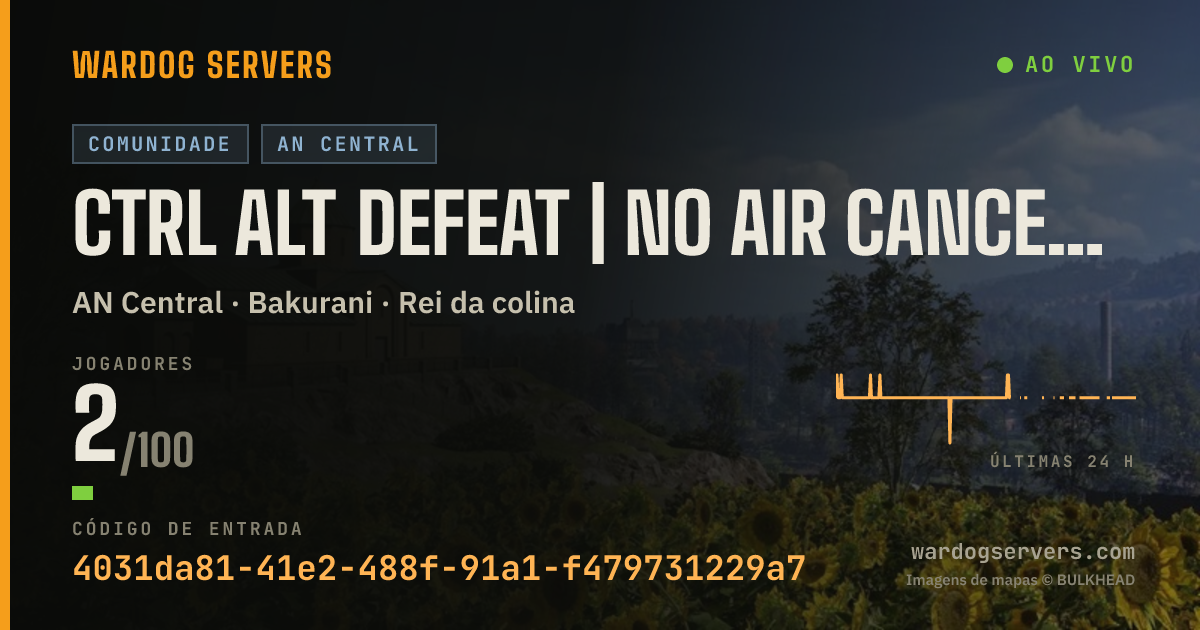 Banner de status ao vivo de Ctrl Alt Defeat | No Air Cancer | Discord.gg/CtrlAlt-Defeat