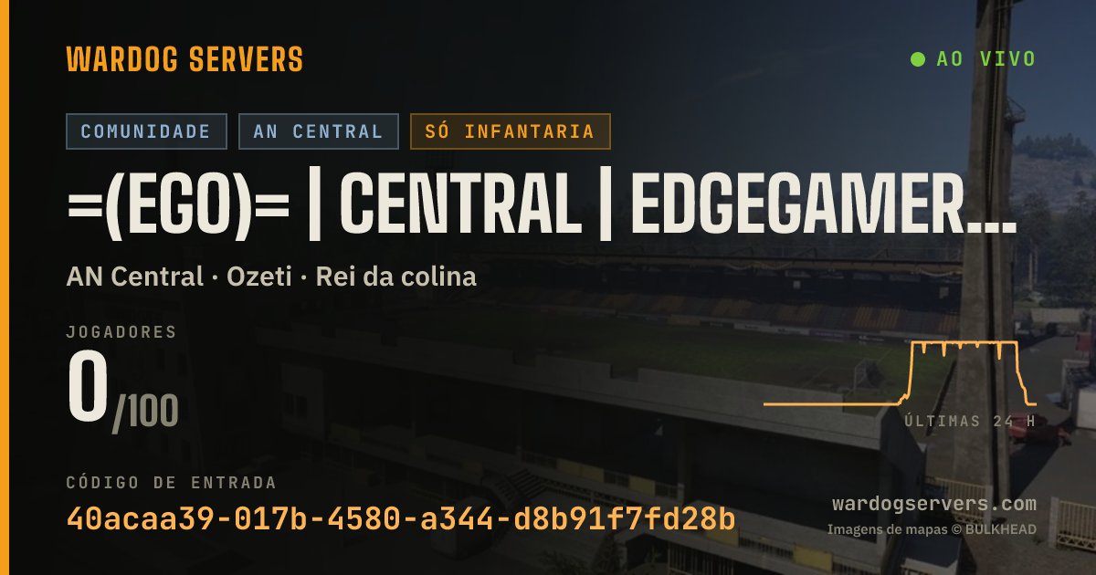 Banner de status ao vivo de =(eGO)= | CENTRAL | EdgeGamers.com