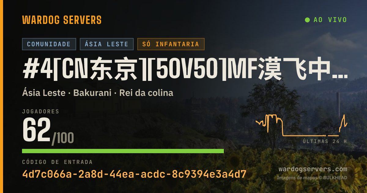 Banner de status ao vivo de #4[CN东京][50V50]MF漠飞中文社区|QQ群478839731|步战模式|禁压家/固定武器/禁狙/发射器