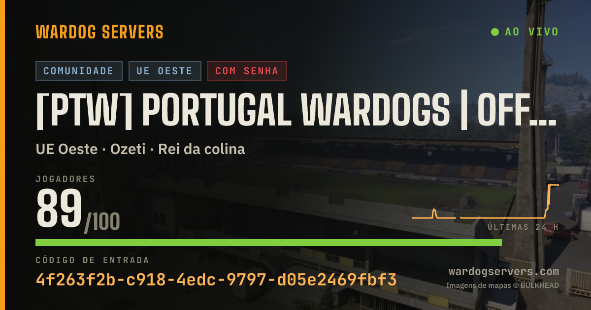 Banner de status ao vivo de [PTW] PORTUGAL WARDOGS | OFFICIAL #1