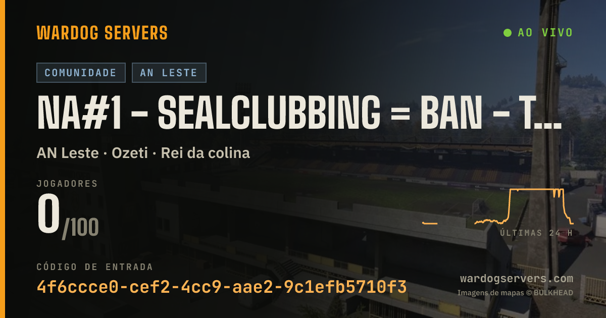 Banner de status ao vivo de NA#1 - Sealclubbing = ban - TEG.gg - ENGLISH - The Employed Game