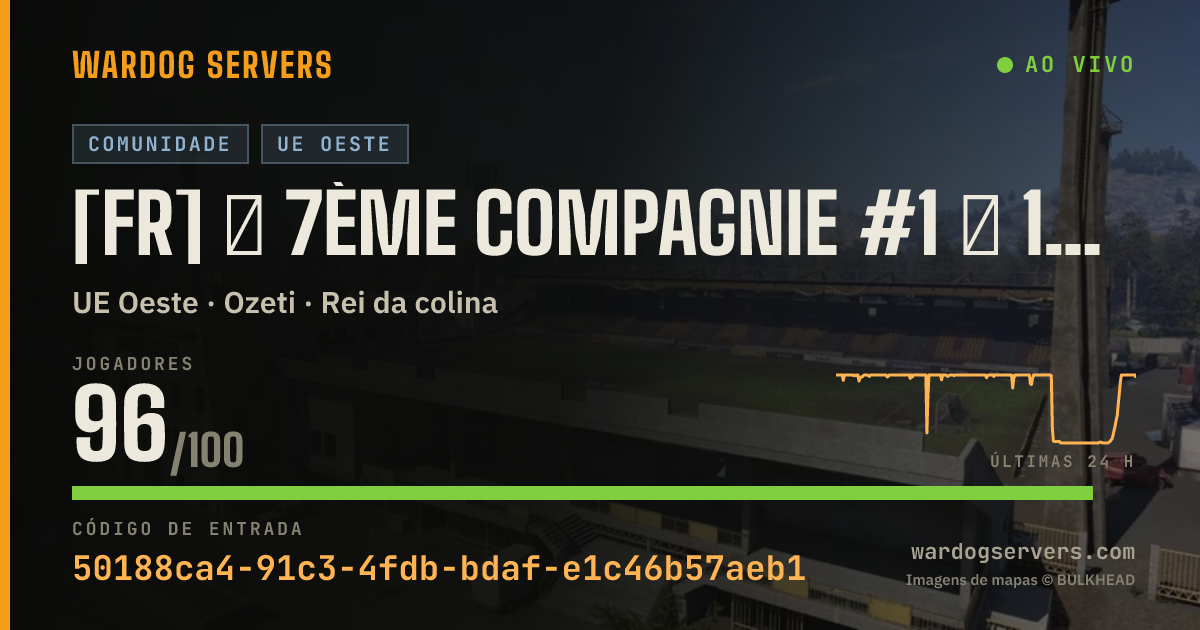 Banner de status ao vivo de [FR] ★ 7ème Compagnie #1 ★ 100% FR - discord.gg/7eCie