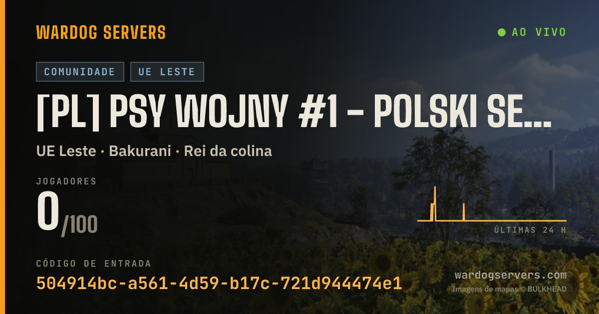 Banner de status ao vivo de [PL] PSY WOJNY #1 - Polski serwer - Tylko Piechota - Tygodniowy