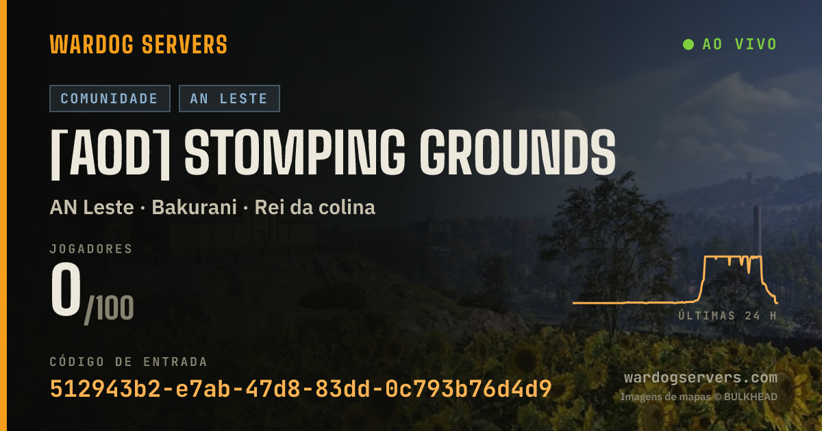 Banner de status ao vivo de [AOD] Stomping Grounds
