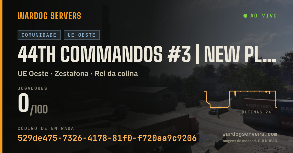 Banner de status ao vivo de 44th Commandos #3 | New Player Friendly | discord.gg/44thwardogs