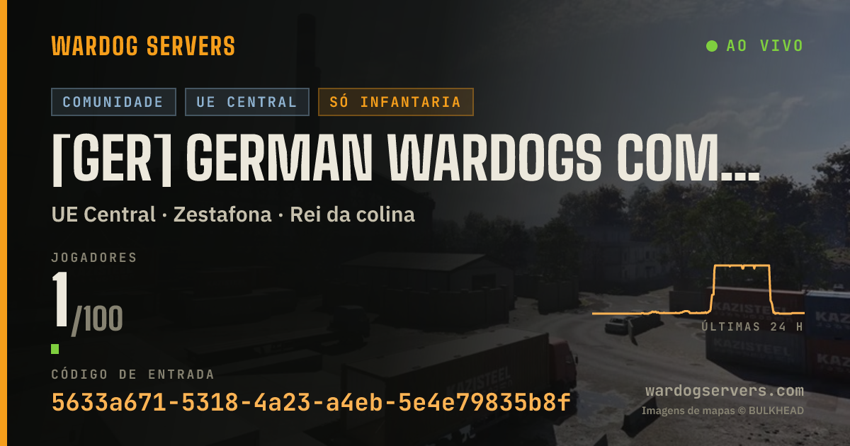 Banner de status ao vivo de [GER] German Wardogs Community | Infanterie | 2 | discord.gg/gwd