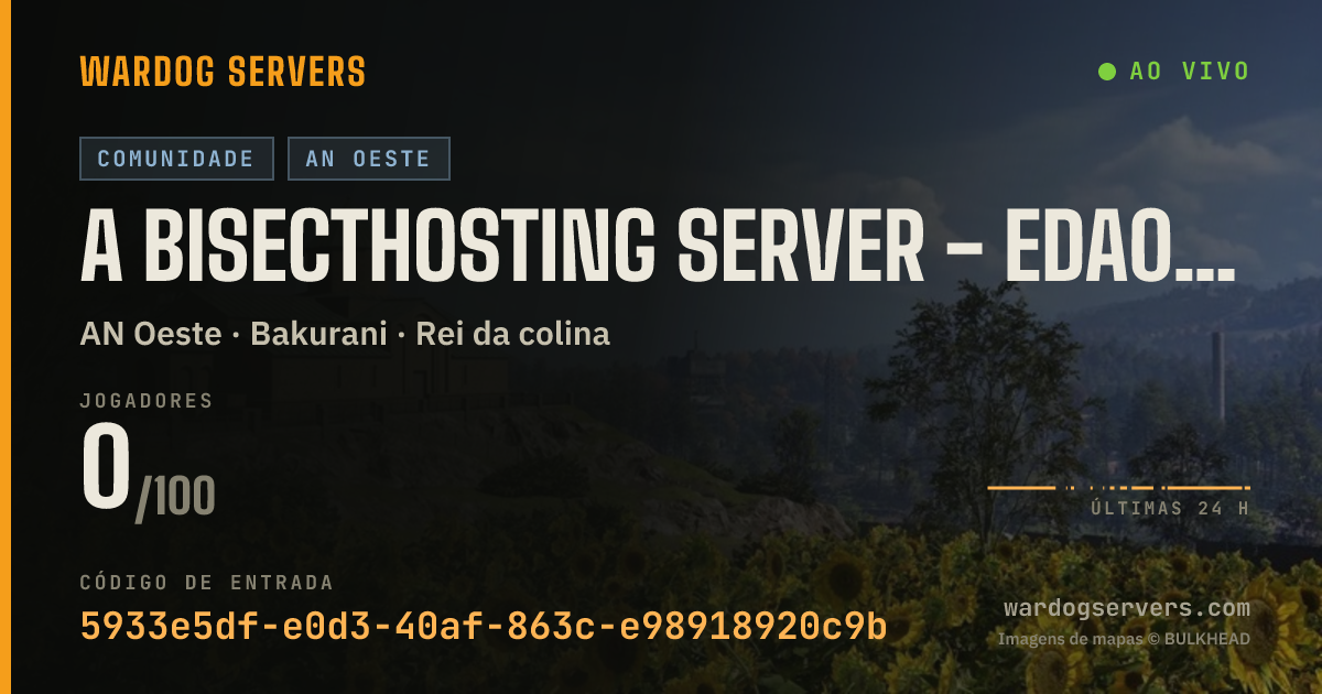 Banner de status ao vivo de A BisectHosting Server - eda0acd6