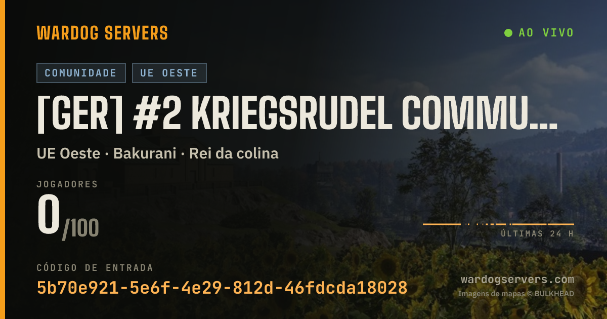 Banner de status ao vivo de [GER] #2 Kriegsrudel Community Server [WarG]