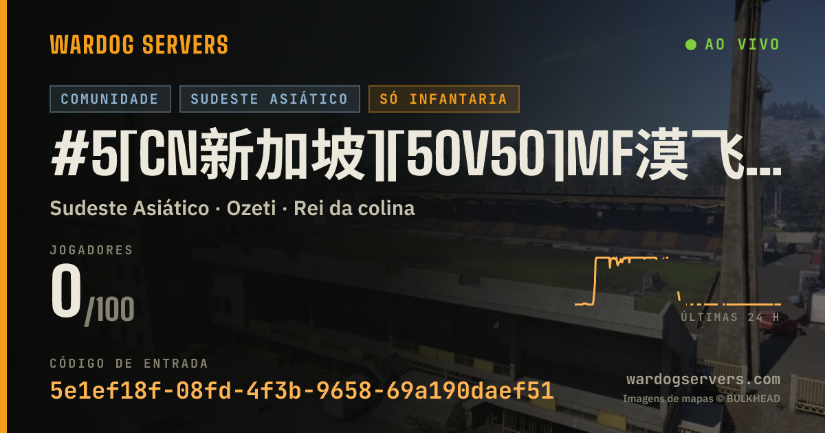 Banner de status ao vivo de #5[CN新加坡][50V50]MF漠飞中文社区|QQ群478839731|禁压家禁狙禁FOB禁手雷禁发射器