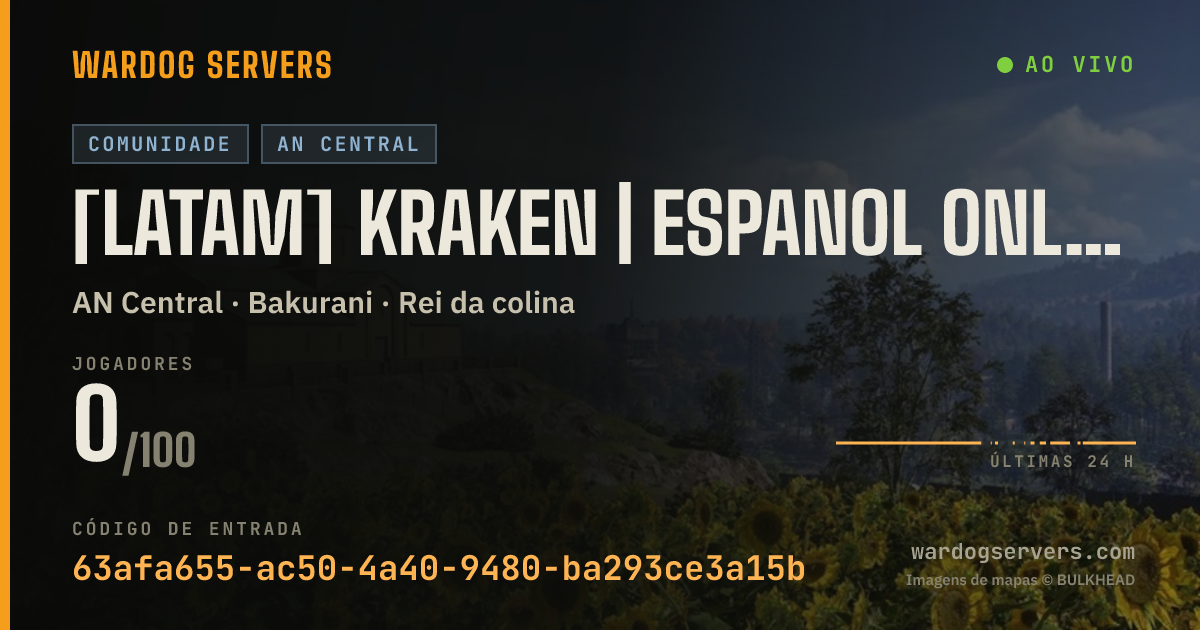 Banner de status ao vivo de [LATAM] KRAKEN | ESPANOL ONLY | US MID | 100P