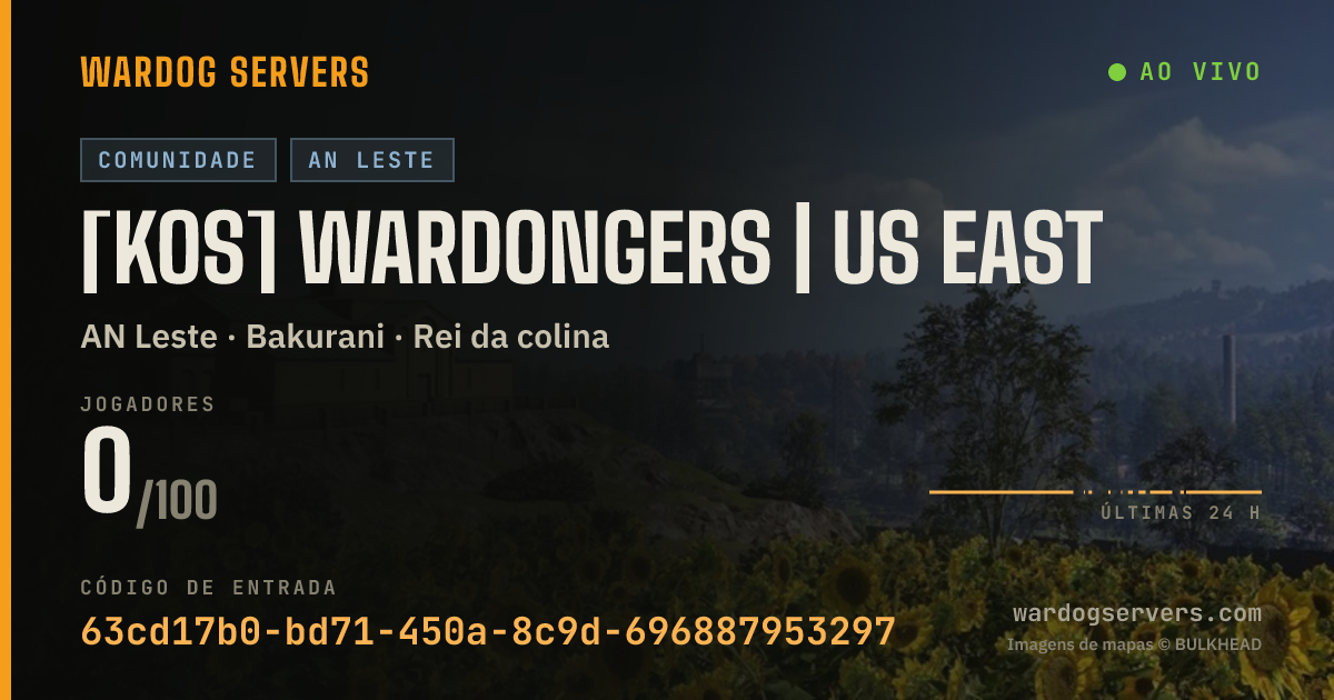 Banner de status ao vivo de [KoS] WARDONGERS | US EAST