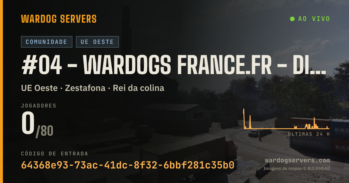 Banner de status ao vivo de #04 - WARDOGS FRANCE.FR - discord.gg/wardogsfr