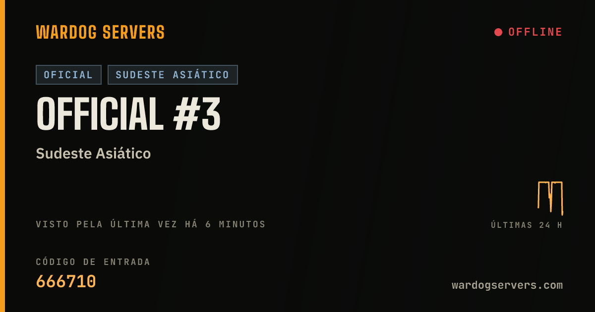 Banner de status ao vivo de Official #3