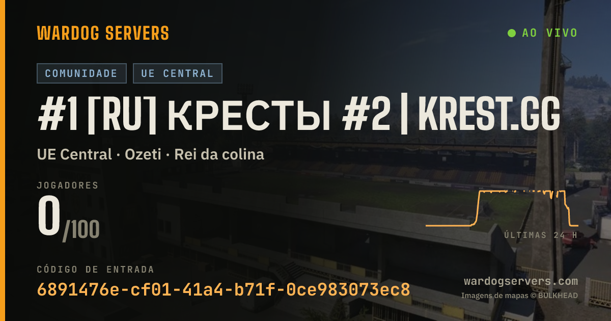 Banner de status ao vivo de #1 [RU] Кресты #2 | krest.gg