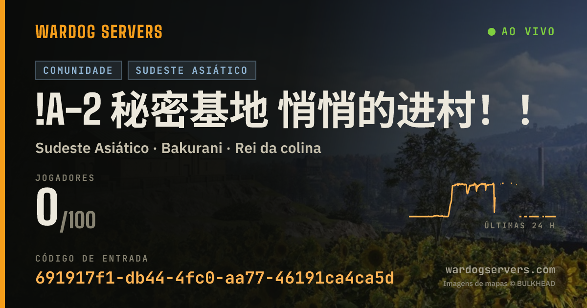 Banner de status ao vivo de !A-2 秘密基地 悄悄的进村！！！！！