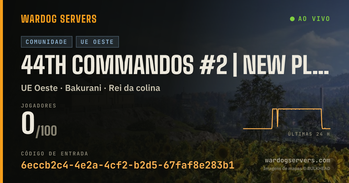 Banner de status ao vivo de 44th Commandos #2 | New Player Friendly | discord.gg/44thwardogs