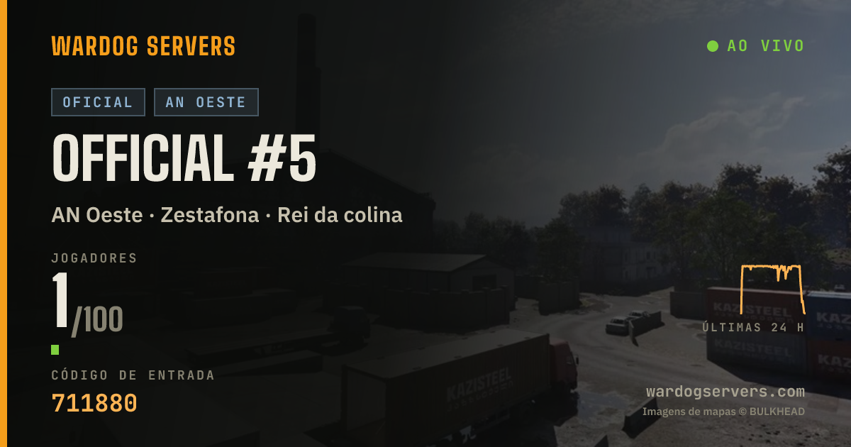 Banner de status ao vivo de Official #5