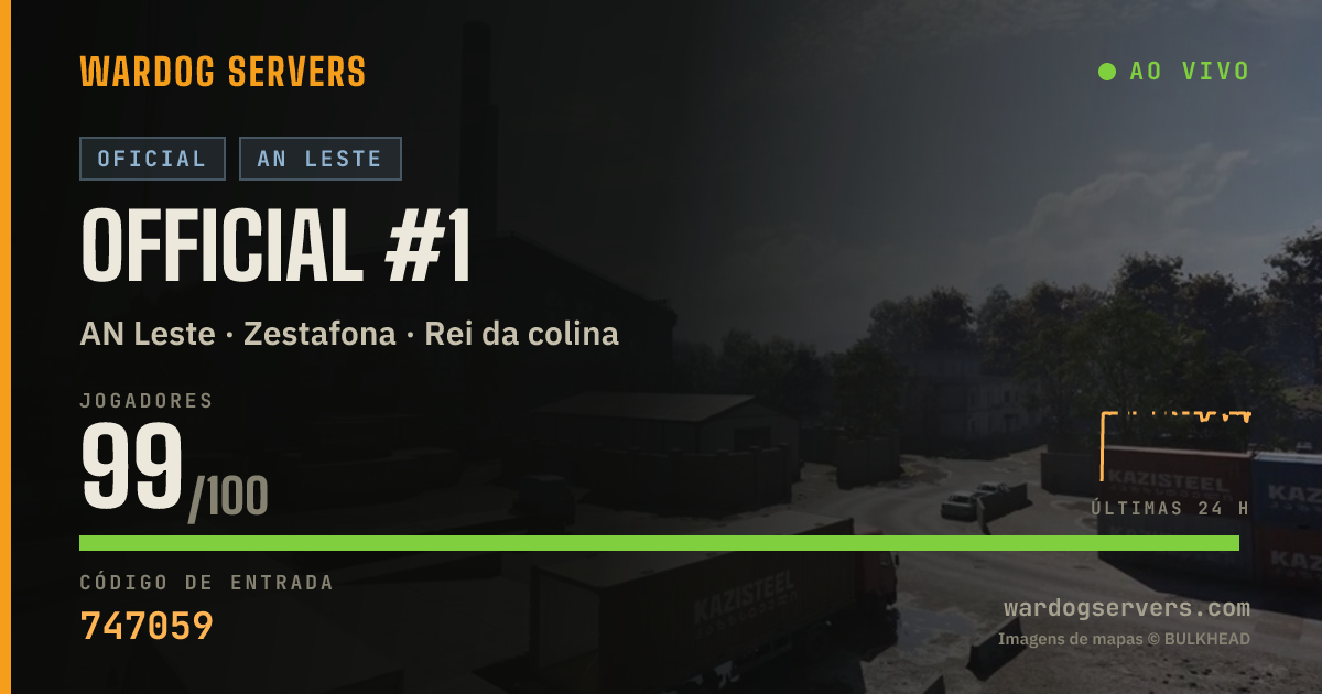 Banner de status ao vivo de Official #1