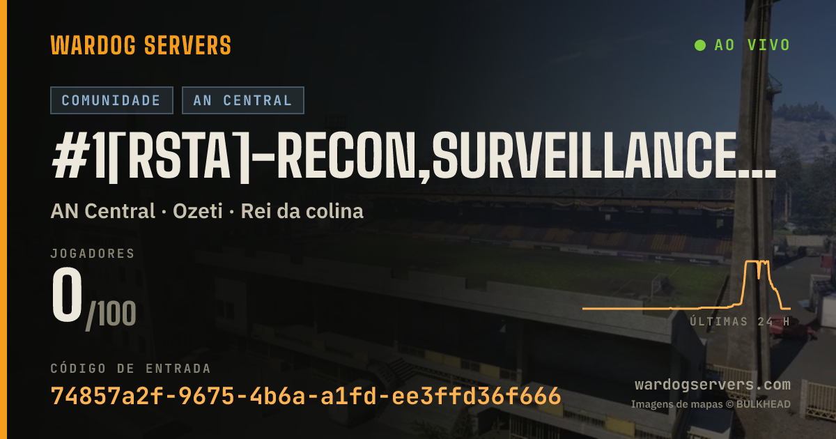 Banner de status ao vivo de #1[RSTA]-Recon,Surveillance, and TA-MIL-NP-Discord.gg/RSTA