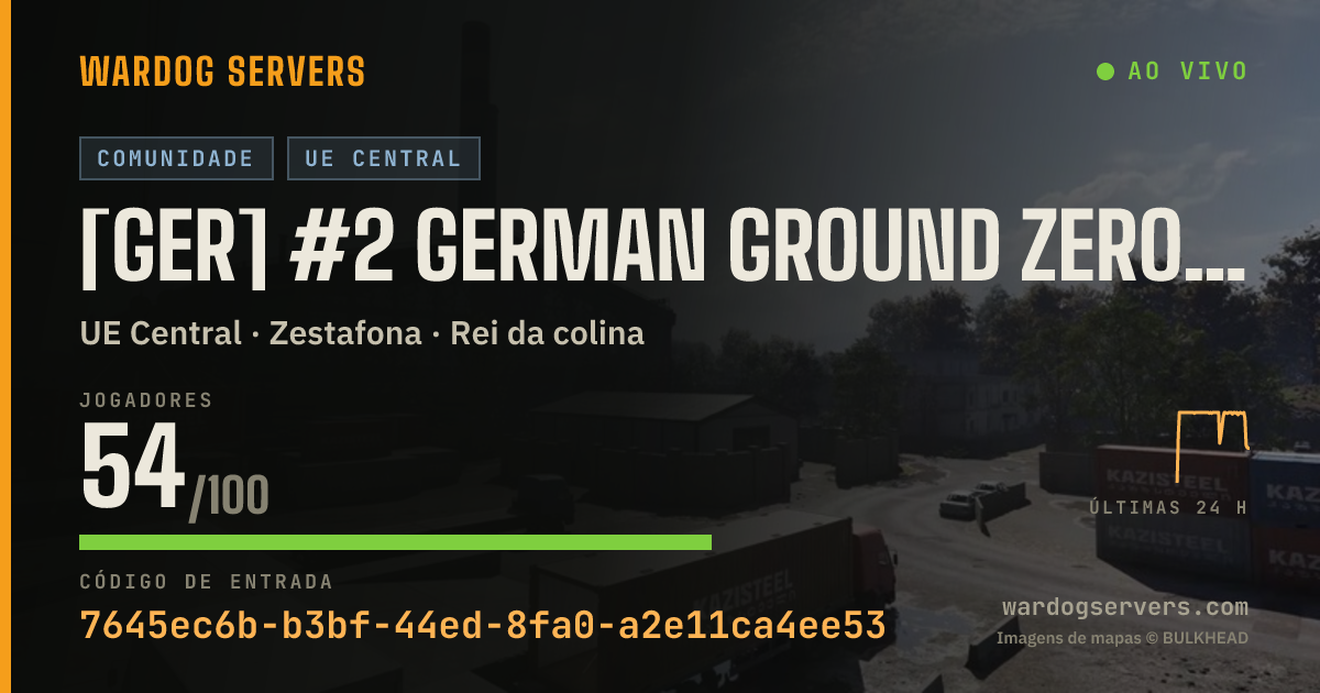 Banner de status ao vivo de [GER] #2 German Ground Zero | 20p Start