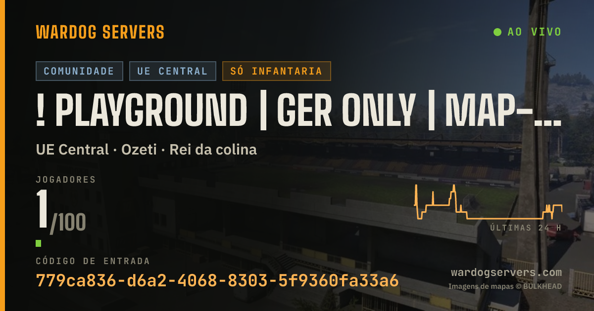 Banner de status ao vivo de ! PLAYGROUND | GER ONLY | playground-gaming.de