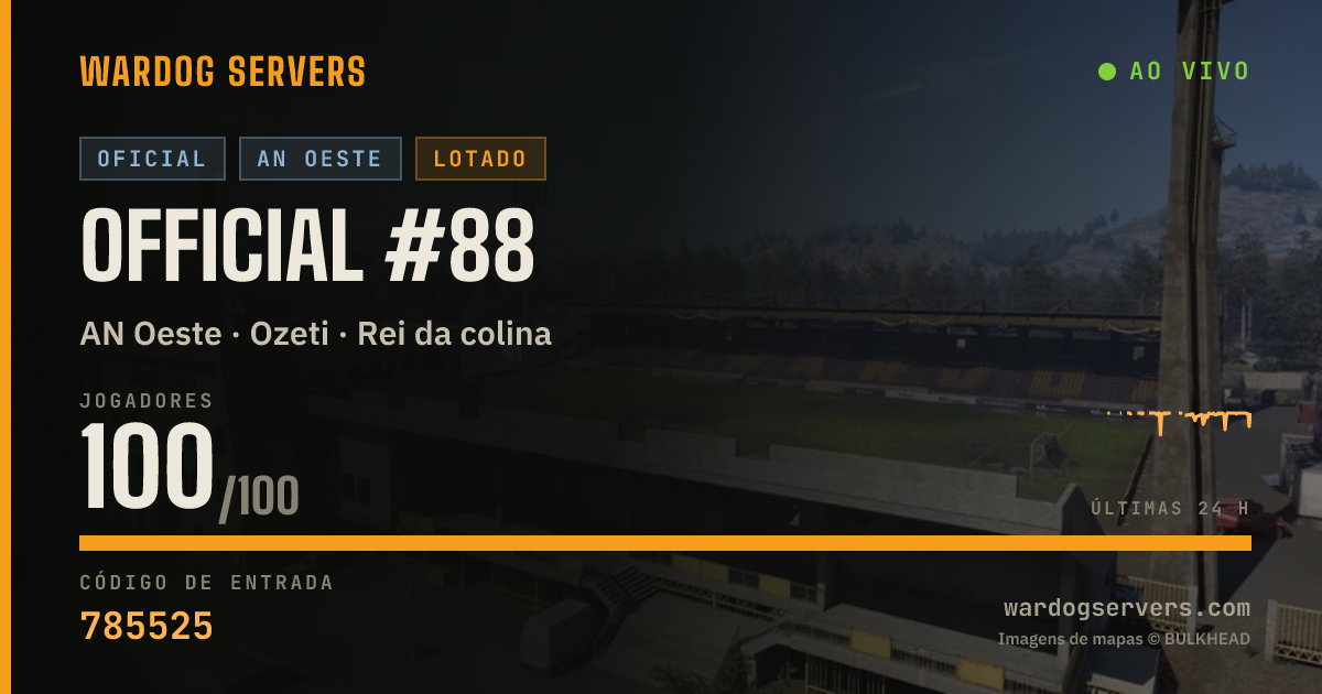 Banner de status ao vivo de Official #88
