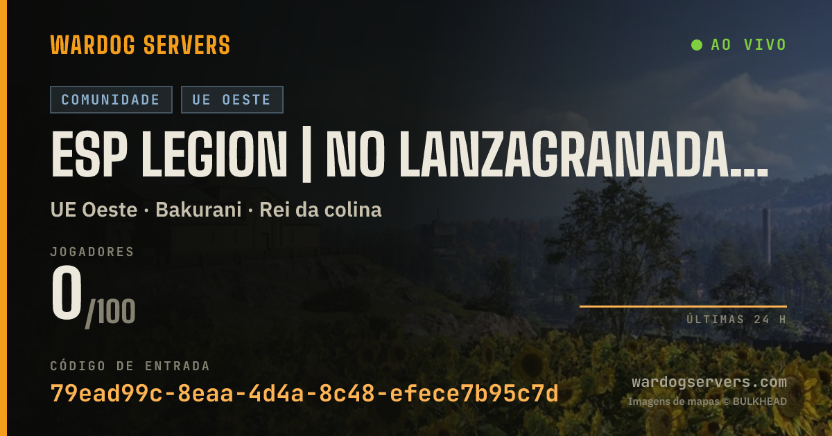 Banner de status ao vivo de ESP LEGION | NO LANZAGRANADAS | NO THERMAL